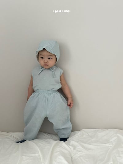 lala land32｜(3m-18m) 2色壓紋無袖背心12