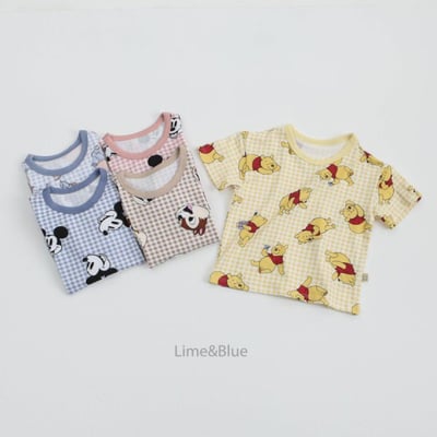 LIME&BLUE02｜(55-118cm MOM )  迪士尼親子居家服3