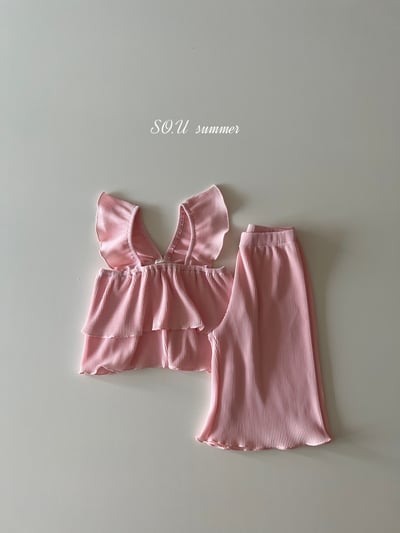 SO.U22｜(6m-4y) 荷葉細條套裝6