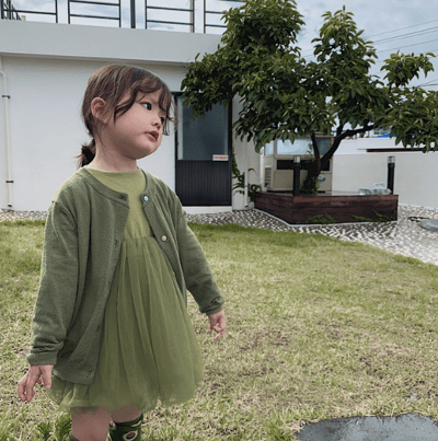 (73-140cm) 簡約高質感澎澎裙薄紗洋裝/少量現貨15