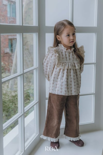 ROA16｜(80cm-120cm) 2色復古碎花長袖上衣15