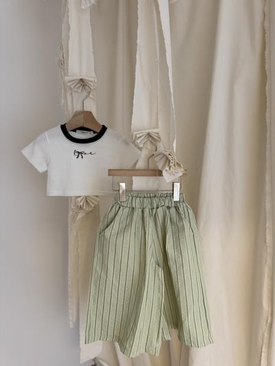 LePetitmot23｜(80-125cm) 拼色蝴蝶結上衣7