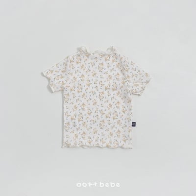 Oottbebe15｜(1y-7y )  木耳邊小碎花上衣3