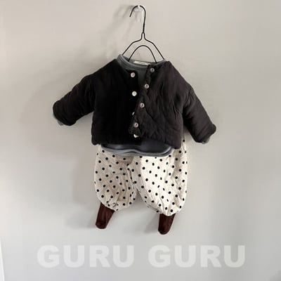 GURU GURU21｜(6m-24m) 3色波點縮口褲13