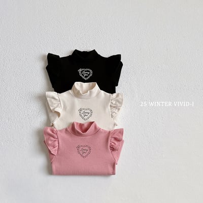 vivid71｜(78cm-125cm) 荷葉飛袖中領上衣3