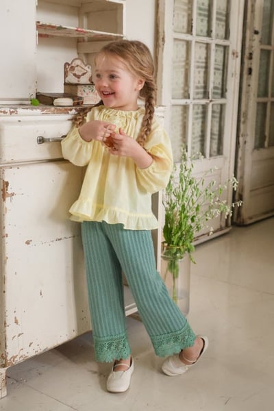 FLO39｜(75-140) 3色法式傘狀荷葉襯衫14