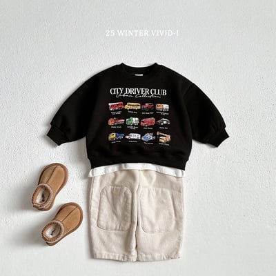 vivid40｜(78cm-125cm) 迷你汽車印花休閒上衣8