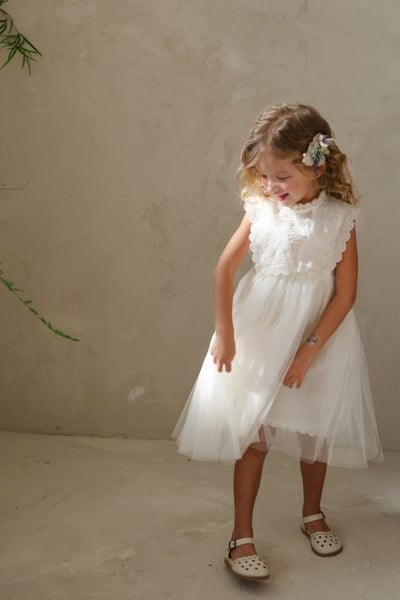 FLO03｜(75-140) 兩色蕾絲網紗長裙2