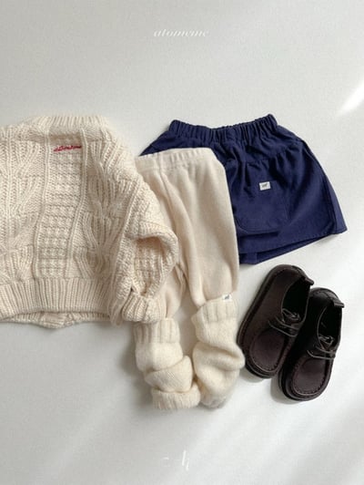 Atomeme33｜(70cm-110cm) 波點垂墜針織開襟外套13