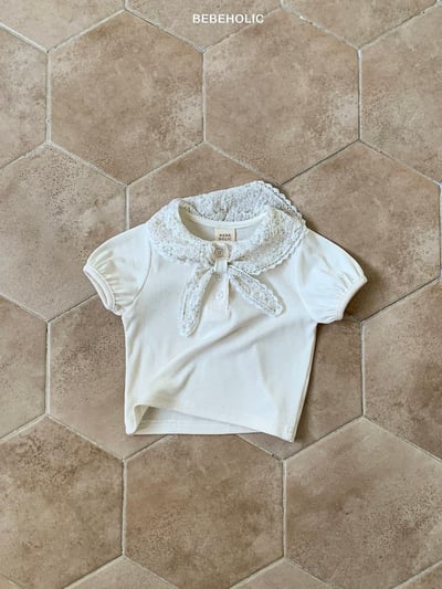 Bebe holic45｜(3m-18m) 海軍蕾絲領上衣6