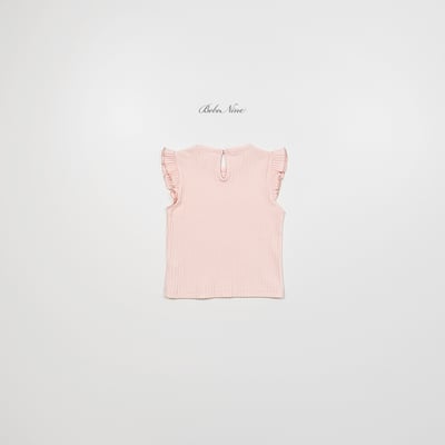 bebe nine20  (65cm-115cm) 3色素色荷葉邊上衣7