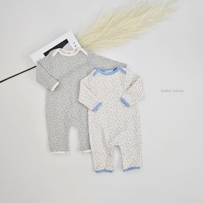 bebe nine08 (55cm-75cm) 2色碎花滾邊家居連身衣12