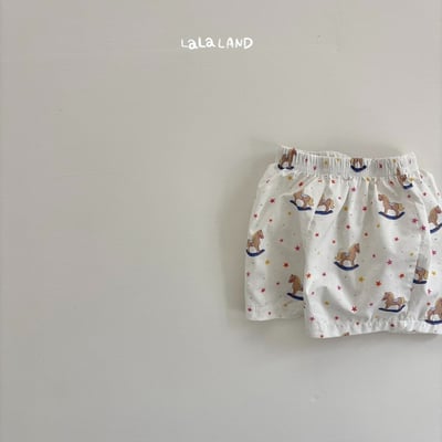 lala land19｜(3m-18m) 2色滿版小木馬短褲15