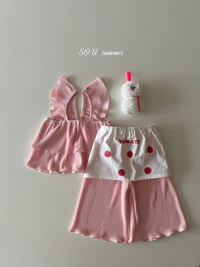 SO.U22｜(6m-4y) 荷葉細條套裝3