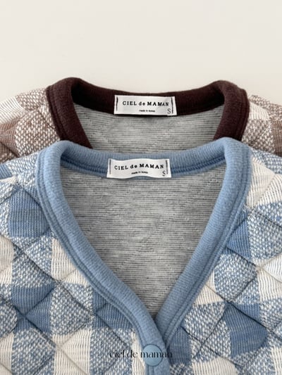 Cieldemaman09｜(6M~24M)  2色格子背心套裝3