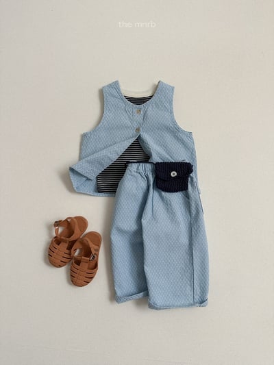 MiniRobe08｜(70-110) 壓紋直筒長褲4