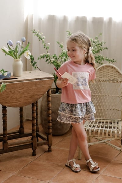 FLO09｜(75-140) 花朵蕾絲蛋糕裙2