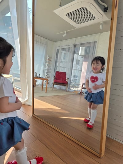 Color05｜(75-115cm) 愛心印花上衣5