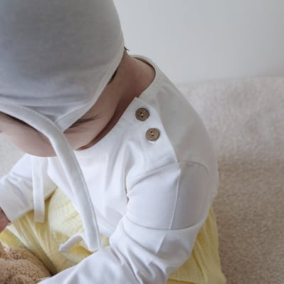 LEMONADE10｜(55cm-85cm) 2色側開扣素面上衣2