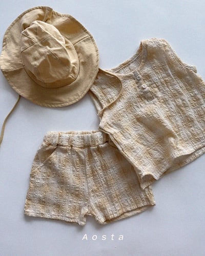 AOSTA02｜(6m-5y) 3色格子短褲14