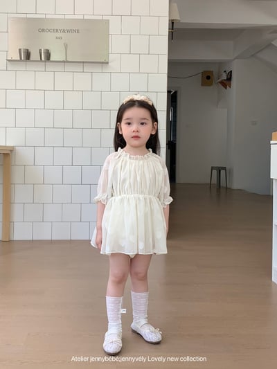 JE12｜(66-90cm) 雪紡愛心包屁洋裝5