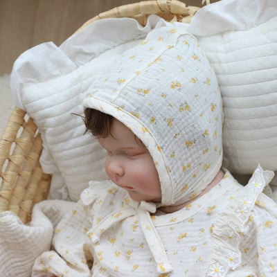 LEMONADE05｜(55cm-85cm) 2色滿版櫻桃/碎花包屁衣含帽子7