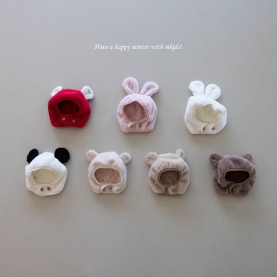 M-KIDS11｜(55-115cm) 16色動物毛毛鈕扣帽5