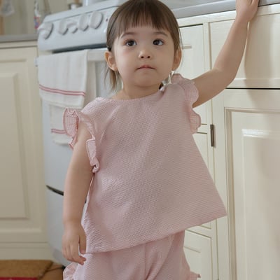 bebe nine44  (65cm-115cm) 3色絲帶荷葉邊套裝8