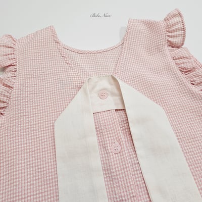 bebe nine44  (65cm-115cm) 3色絲帶荷葉邊套裝7