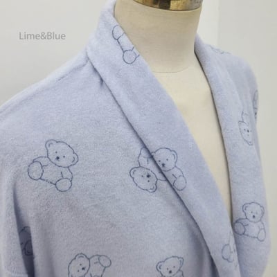 LIME&BLUE25｜(90-112cm MOM)  小熊親子綁帶睡袍8