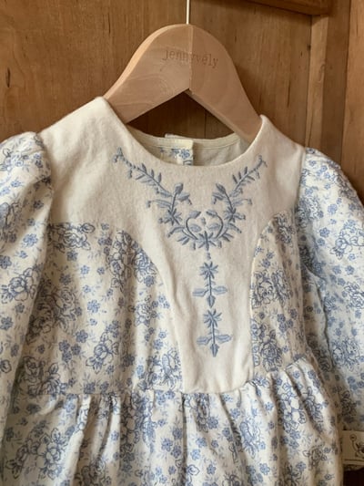 JE596｜(66cm-90cm) 藍色花藤包屁衣19