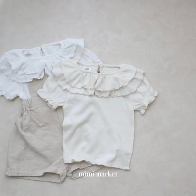 mimi market14 (75-90cm)  荷葉邊雙領上衣6