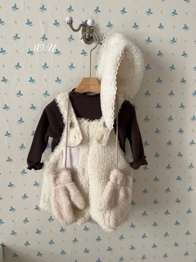 S0.U10｜(12m-M)  毛毛愛心吊帶褲8