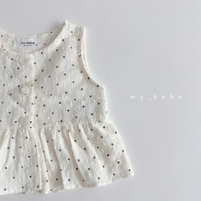 my_bebe31｜(80-120cm) 壓紋荷葉邊背心16