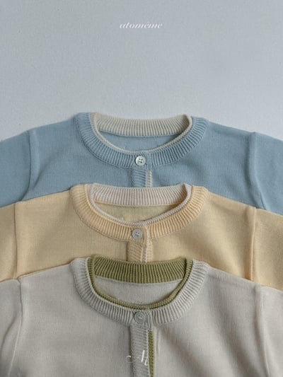 Atomeme22｜(70-110) 撞色針織開襟外套3