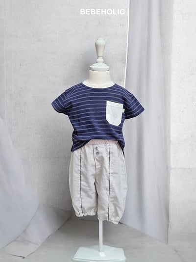 Bebe holic47｜(3m-18m) 口袋條紋上衣8