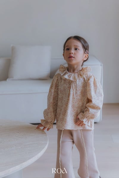 ROA10｜(80cm-120cm) 2色洋氣碎花長袖上衣17