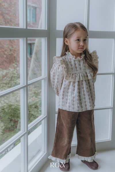 ROA16｜(80cm-120cm) 2色復古碎花長袖上衣17