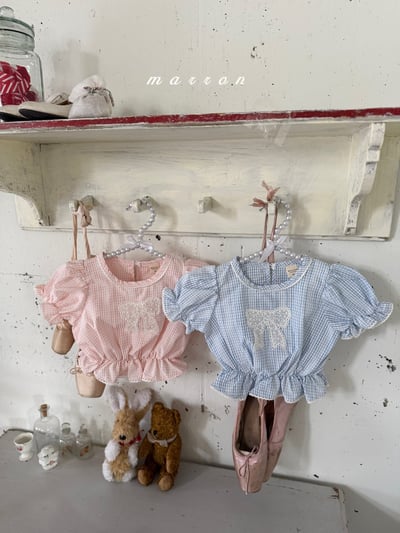 Marron21｜(1y-6y) 愛麗絲蝴蝶襯衫1