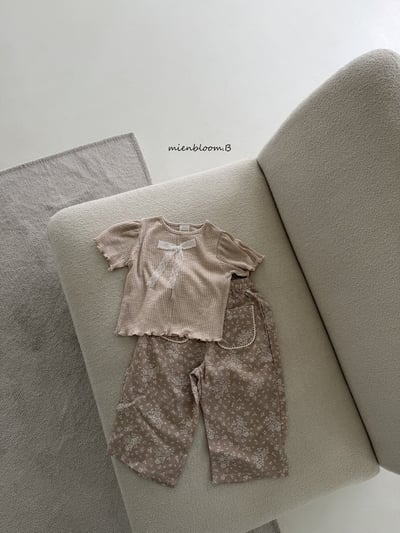 Bloom.b18｜(55cm-118cm) 羅紋蕾絲緞帶上衣9