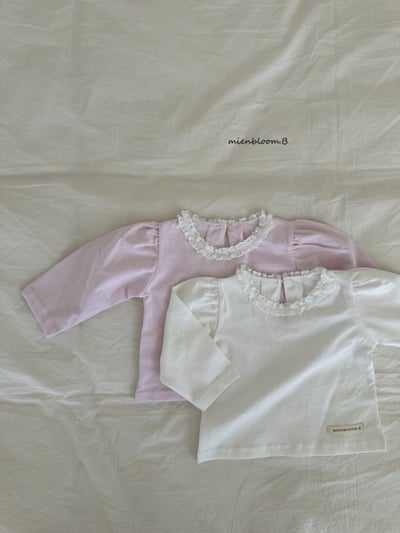 Bloom.b06｜(0m-7y) 春日蕾絲花邊領上衣4