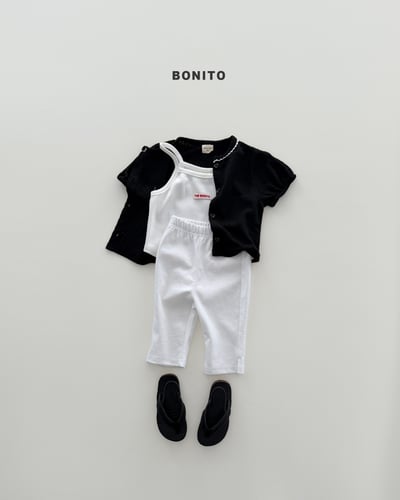 Bonito11｜(75cm-125cm) 2色簡約素色七分褲9