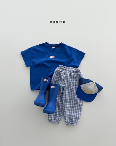 Bonito45｜(75cm-125cm) 4色格紋束腳慢跑褲13