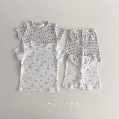 my_bebe23｜(80-120cm) 碎花家居服組1