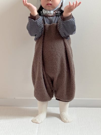 lala land12｜(60cm-83cm) 2色刷毛吊帶褲10