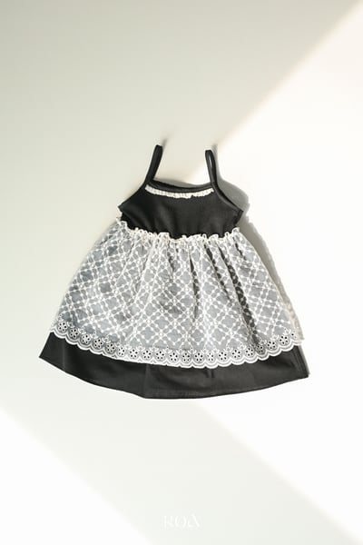 ROA12｜(6m-18m) 2色浪漫蕾絲無袖洋裝4