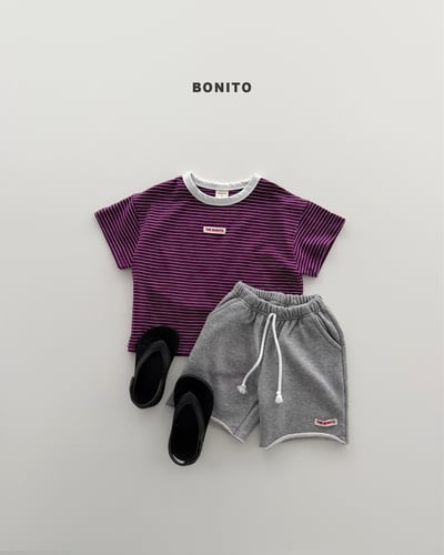 Bonito53｜(75cm-125cm) 3組線條拼接上衣（2件組）8