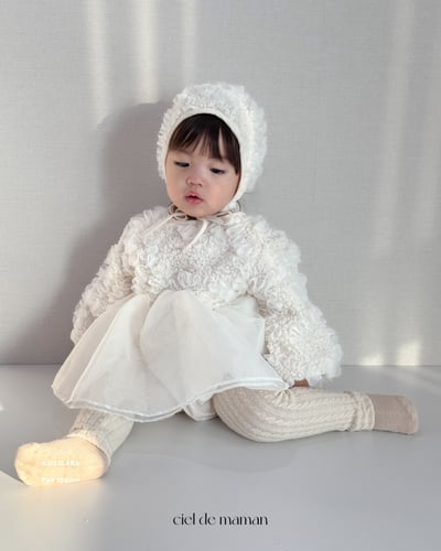 Cieldemaman20｜(3M~15M)  氣質雲朵洋裝含帽子14