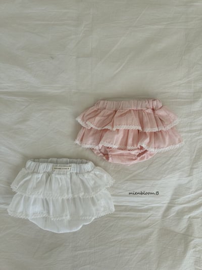 Bloom.b20｜(0m-18m) 層次荷葉裙包屁褲1