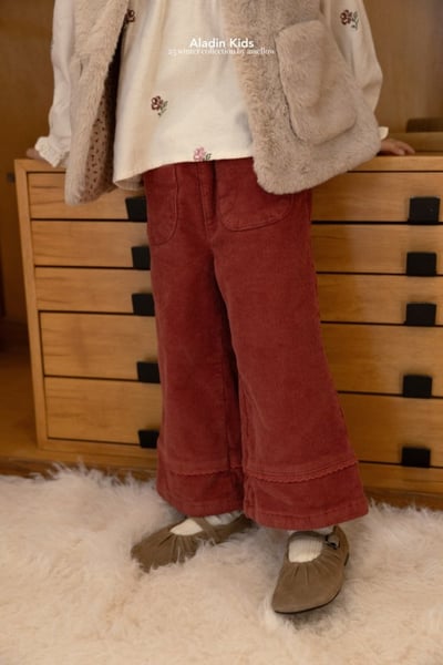 ALADIN08｜(75cm-114cm) 磨毛雙口袋直筒長褲23